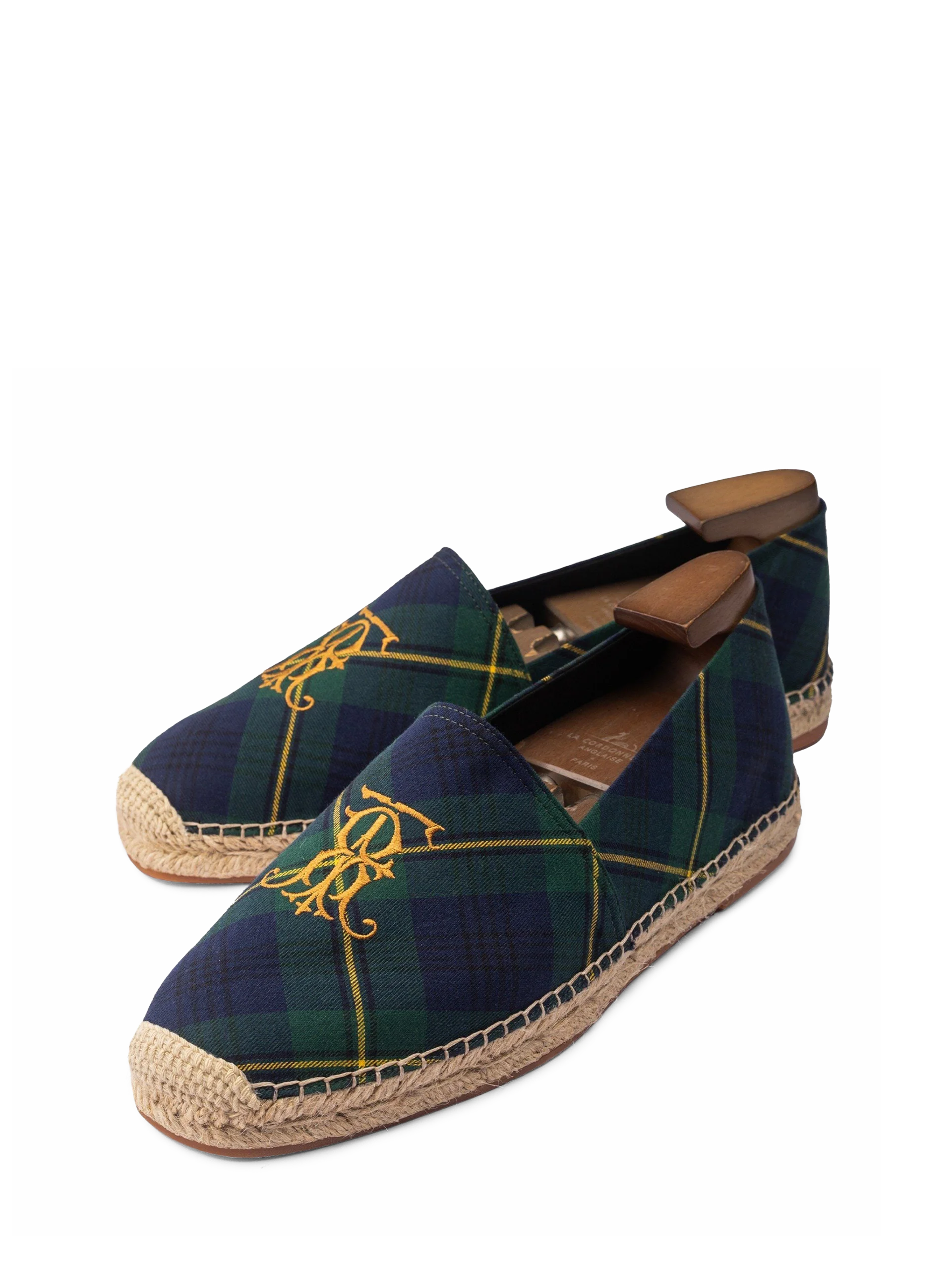 sk9884 Giày cao cấp Espadrille hoạ tiết Tartan SK988