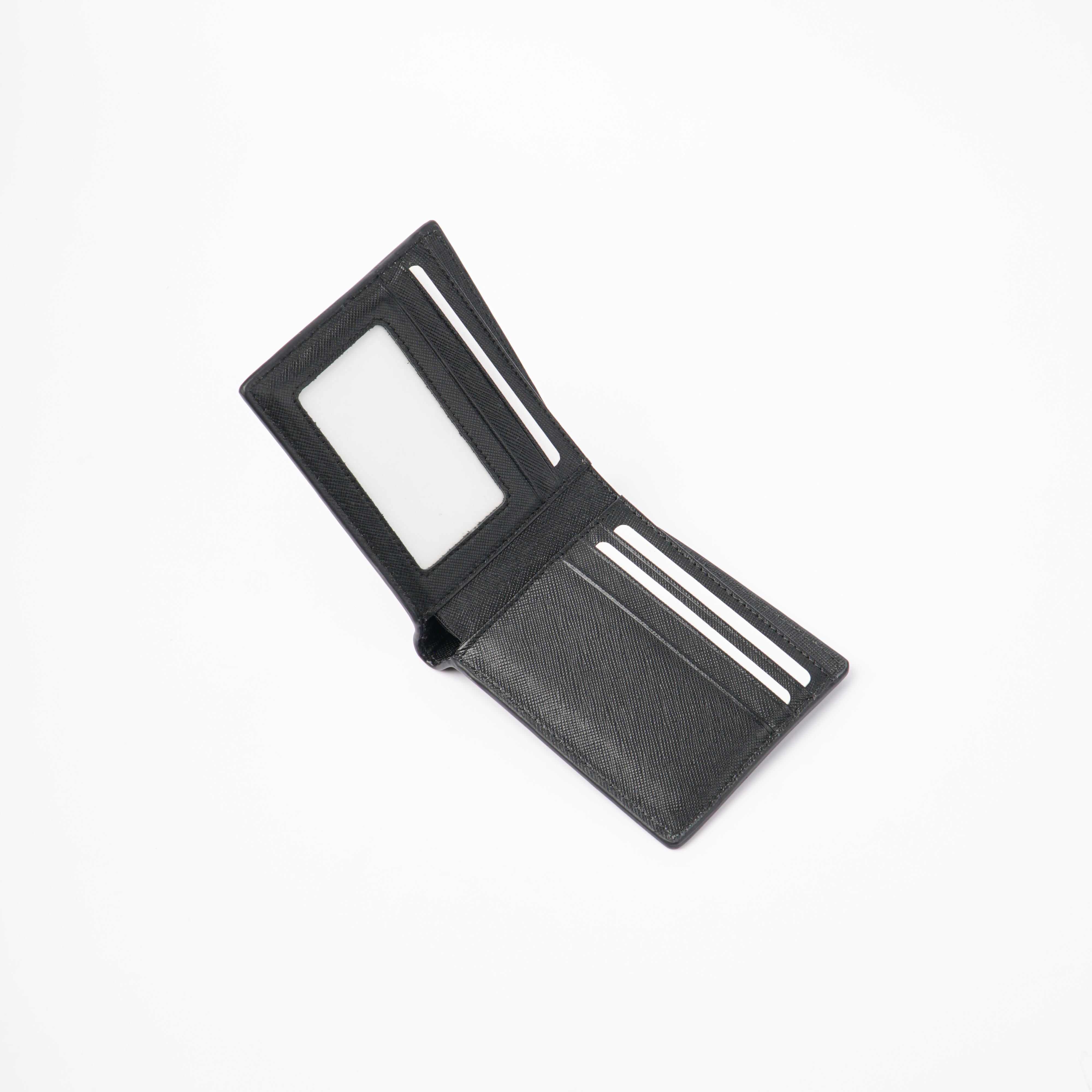[Khắc Tên] Ví nam gập đôi Combine Wallet da Saffiano bóp nam da thật cao cấp dáng ngang -V13