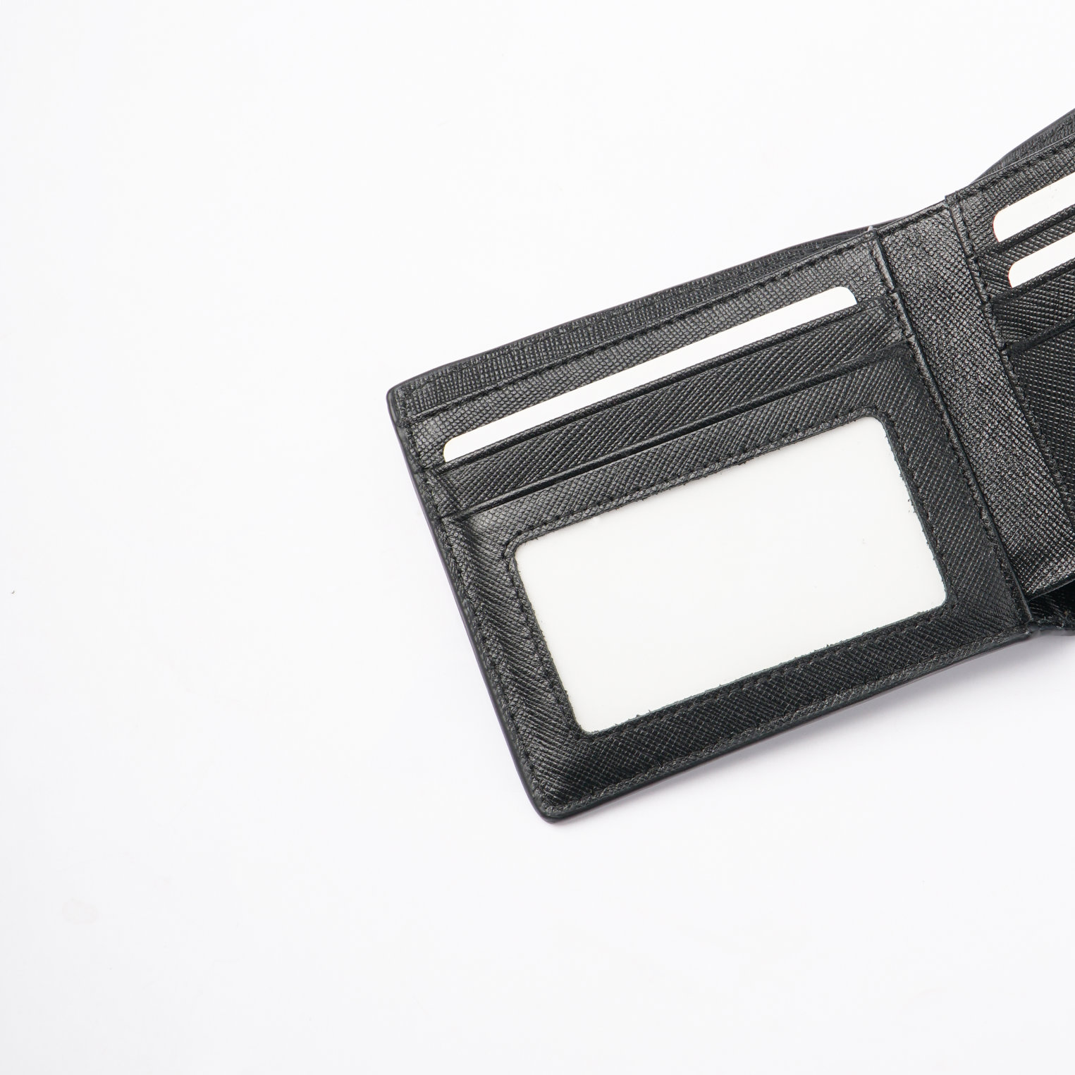 [Khắc Tên] Ví nam gập đôi Combine Wallet da Saffiano bóp nam da thật cao cấp dáng ngang -V13