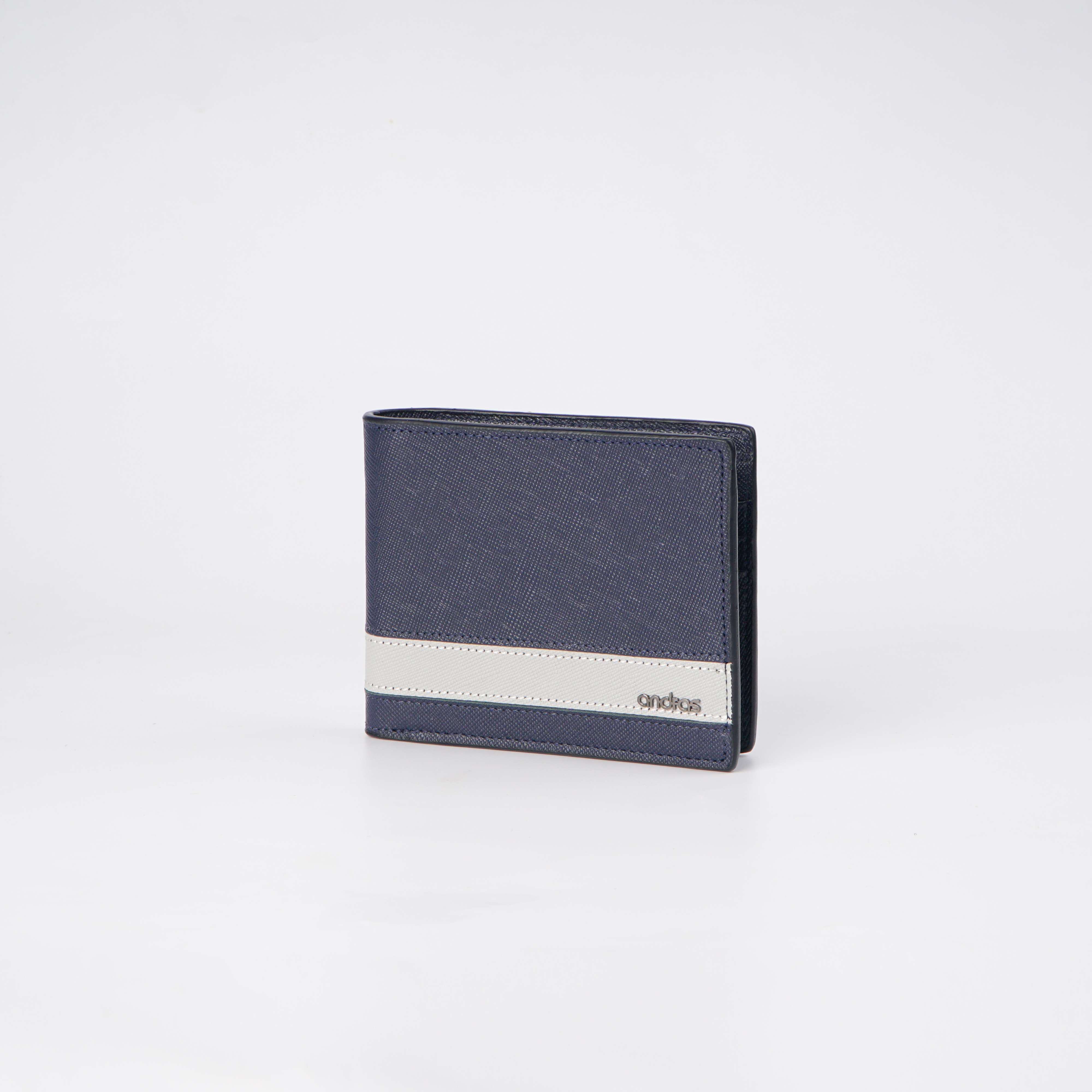 [Khắc Tên] Ví nam gập đôi Combine Wallet da Saffiano bóp nam da thật cao cấp dáng ngang -V13