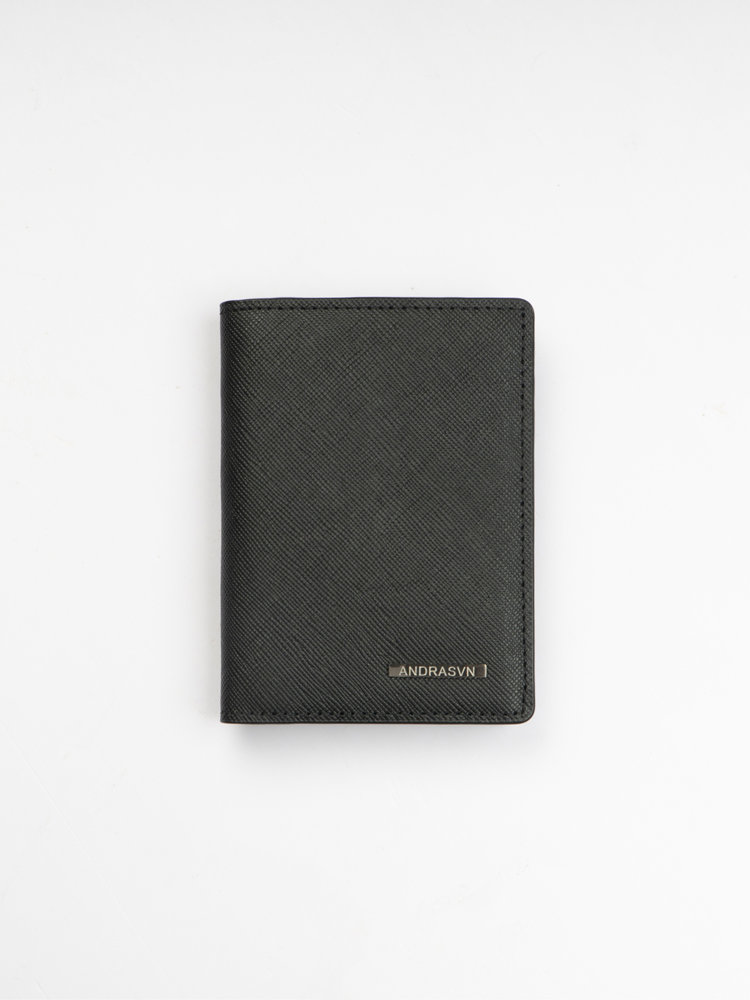 [Khắc Tên] Ví da nam Andras Card Holder mini Slim Mate One cao cấp da bò trơn đựng thẻ - V21