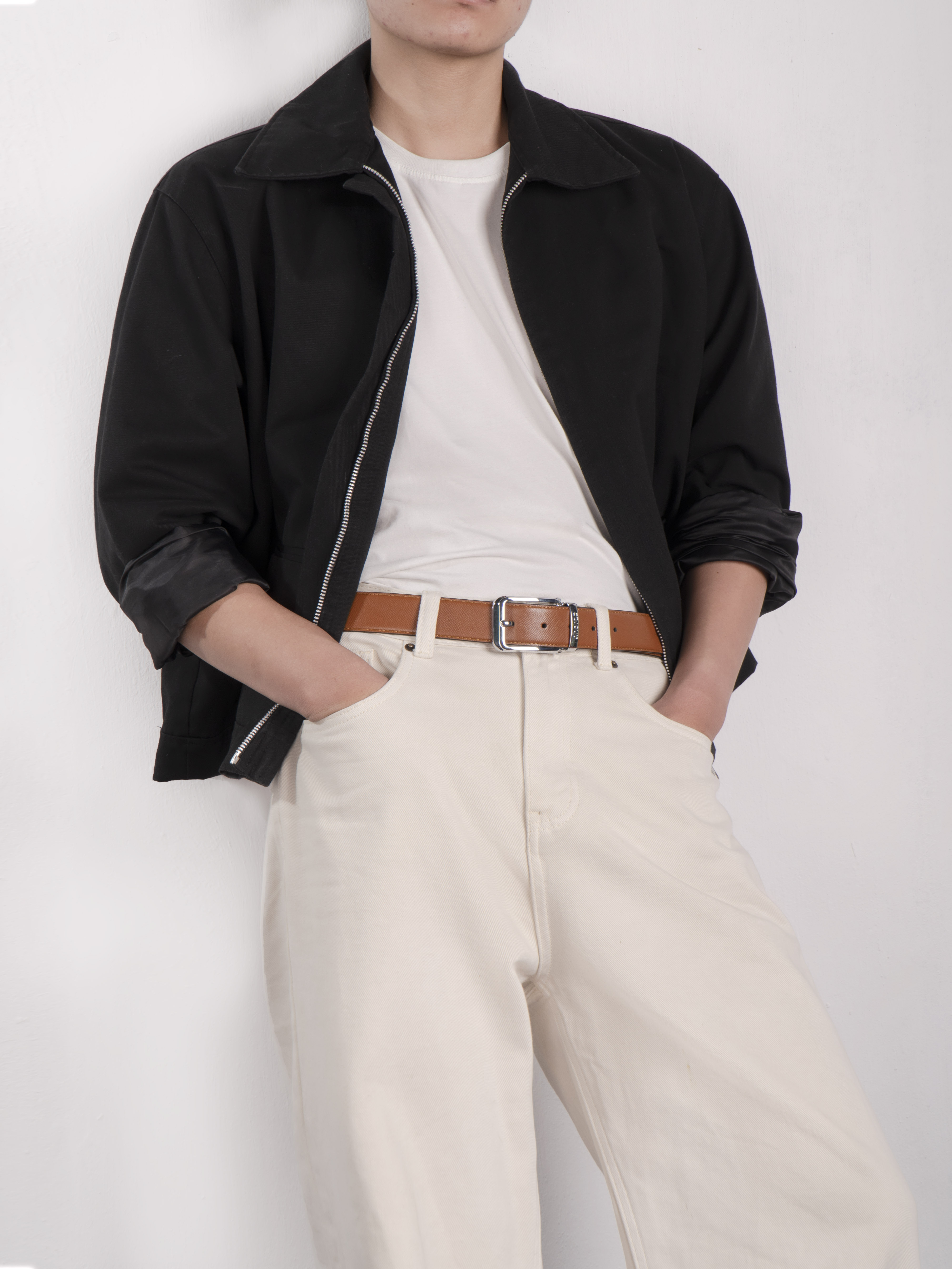 Thắt lưng da nam Piero Belt da bò thật vân Saffiano dây lưng khóa kim đúc Andras cao cấp - TL01