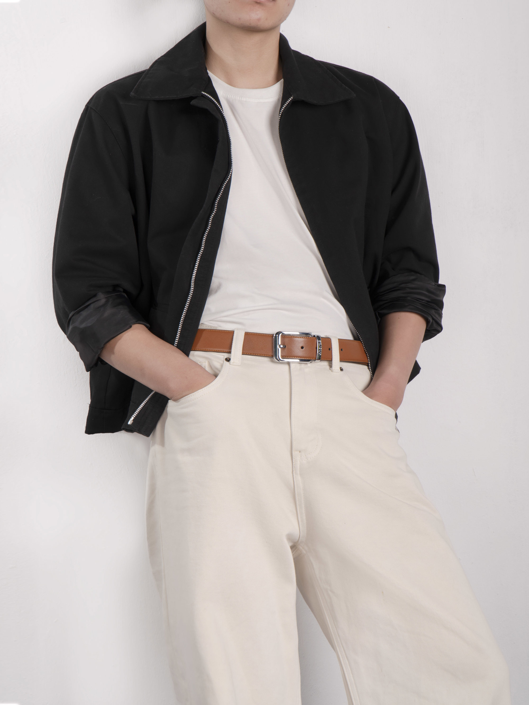 Thắt lưng da nam Piero Belt da bò thật vân Saffiano dây lưng khóa kim đúc Andras cao cấp - TL01