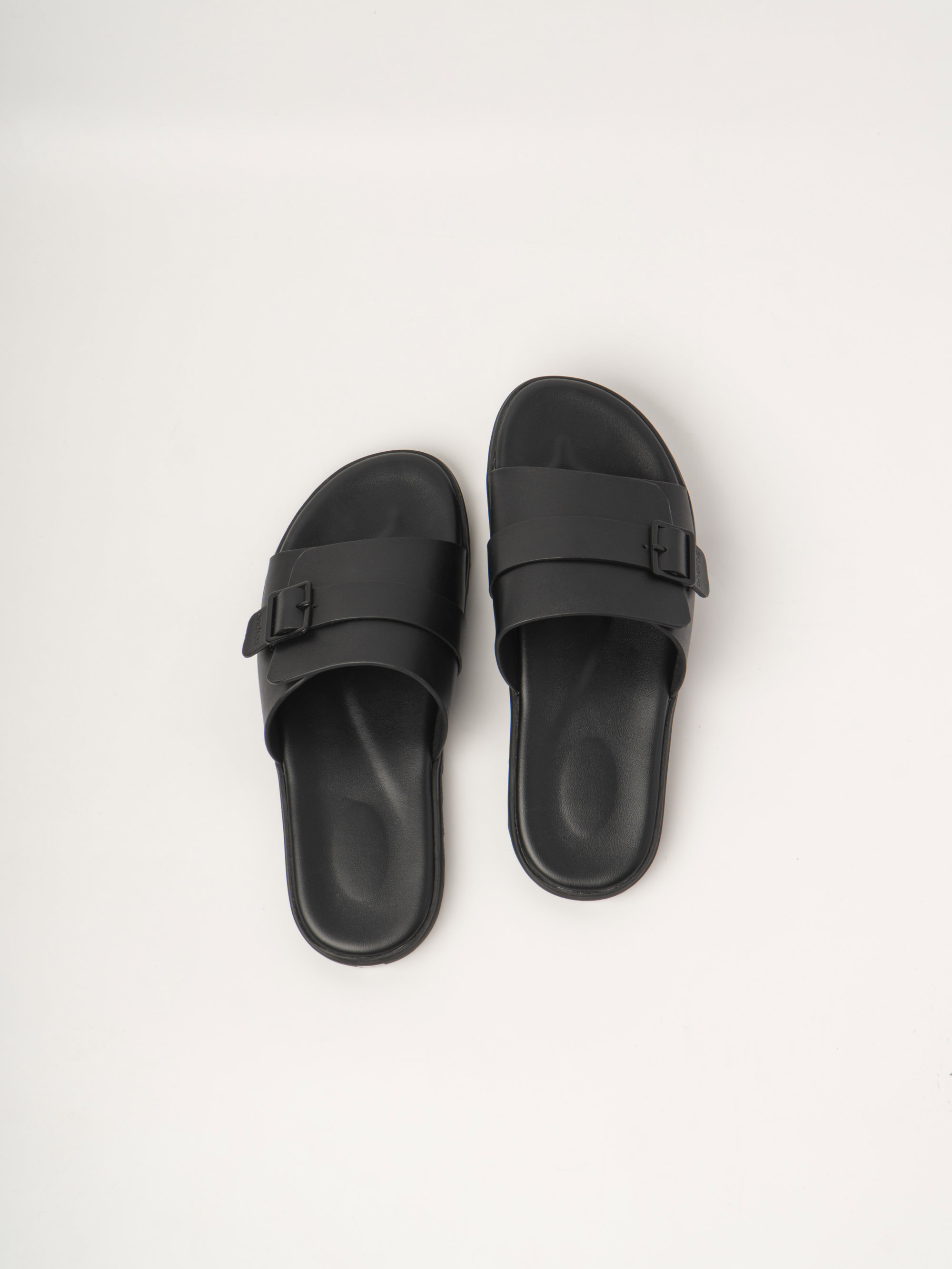 Dép da nam nữ Andras unisex quai ngang Center Sandal chất liệu Microfiber cao cấp