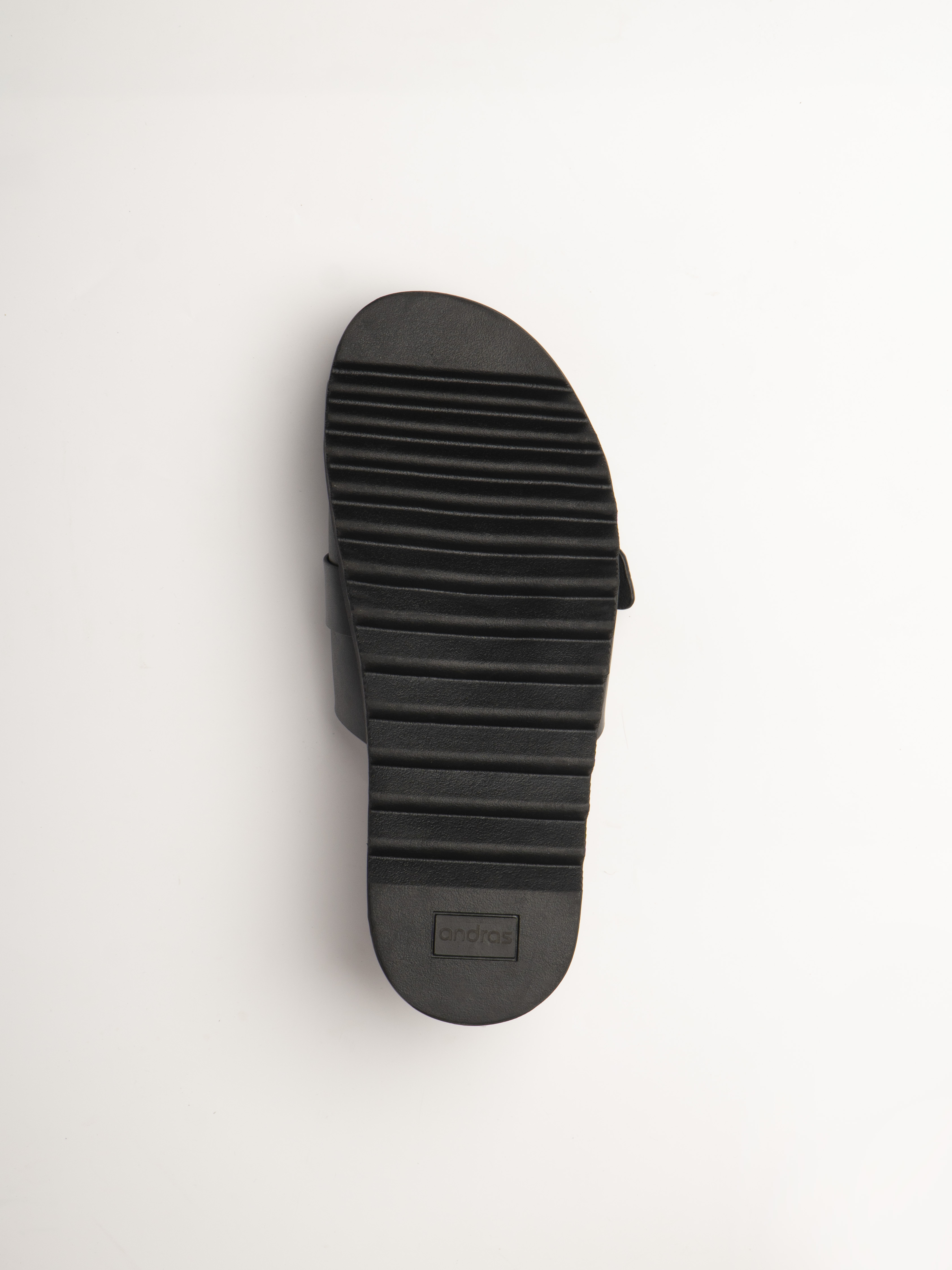 Dép da nam nữ Andras unisex quai ngang Center Sandal chất liệu Microfiber cao cấp