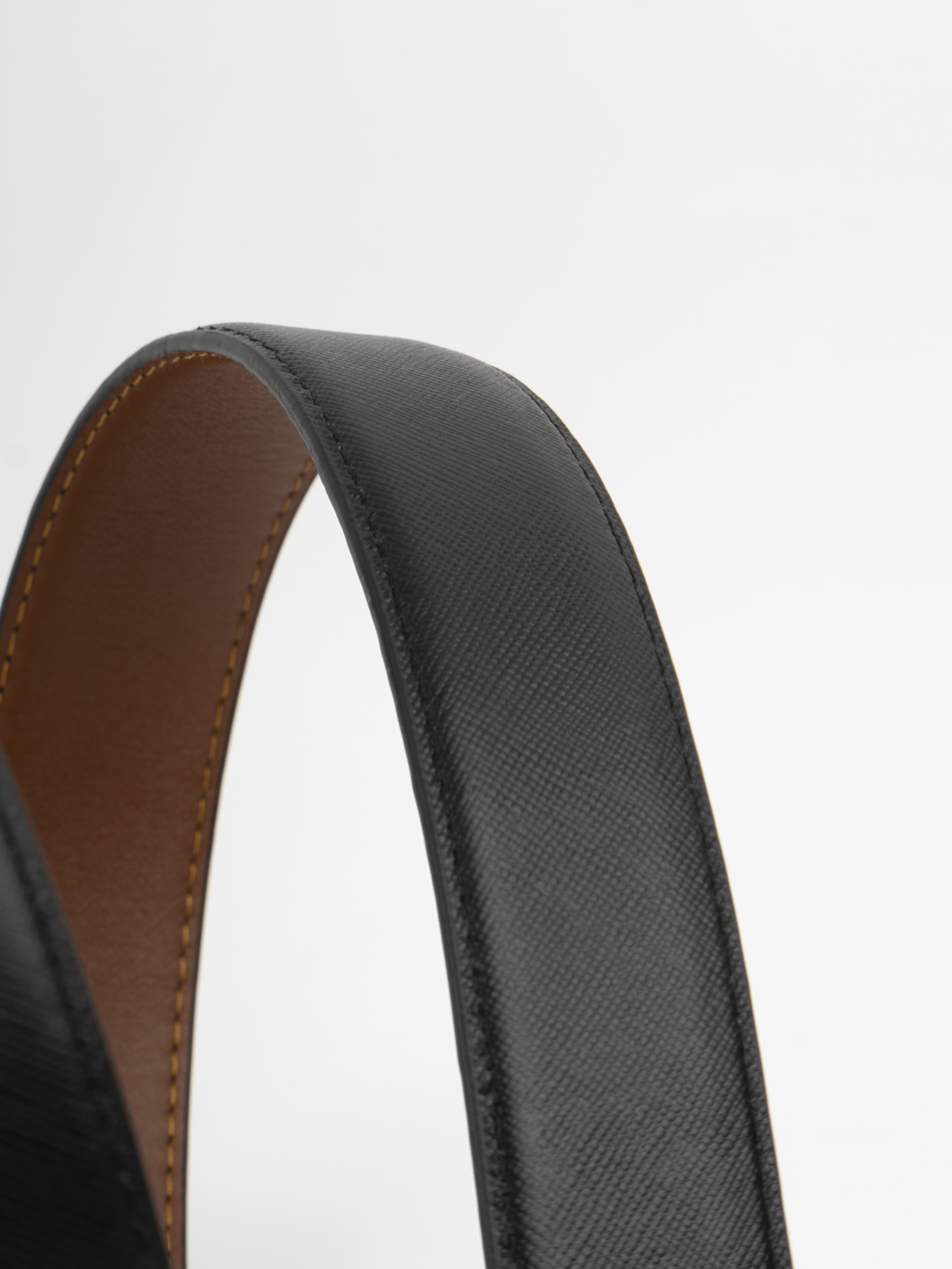 Thắt lưng da nam Piero Belt da bò thật vân Saffiano dây lưng khóa kim đúc Andras cao cấp - TL01