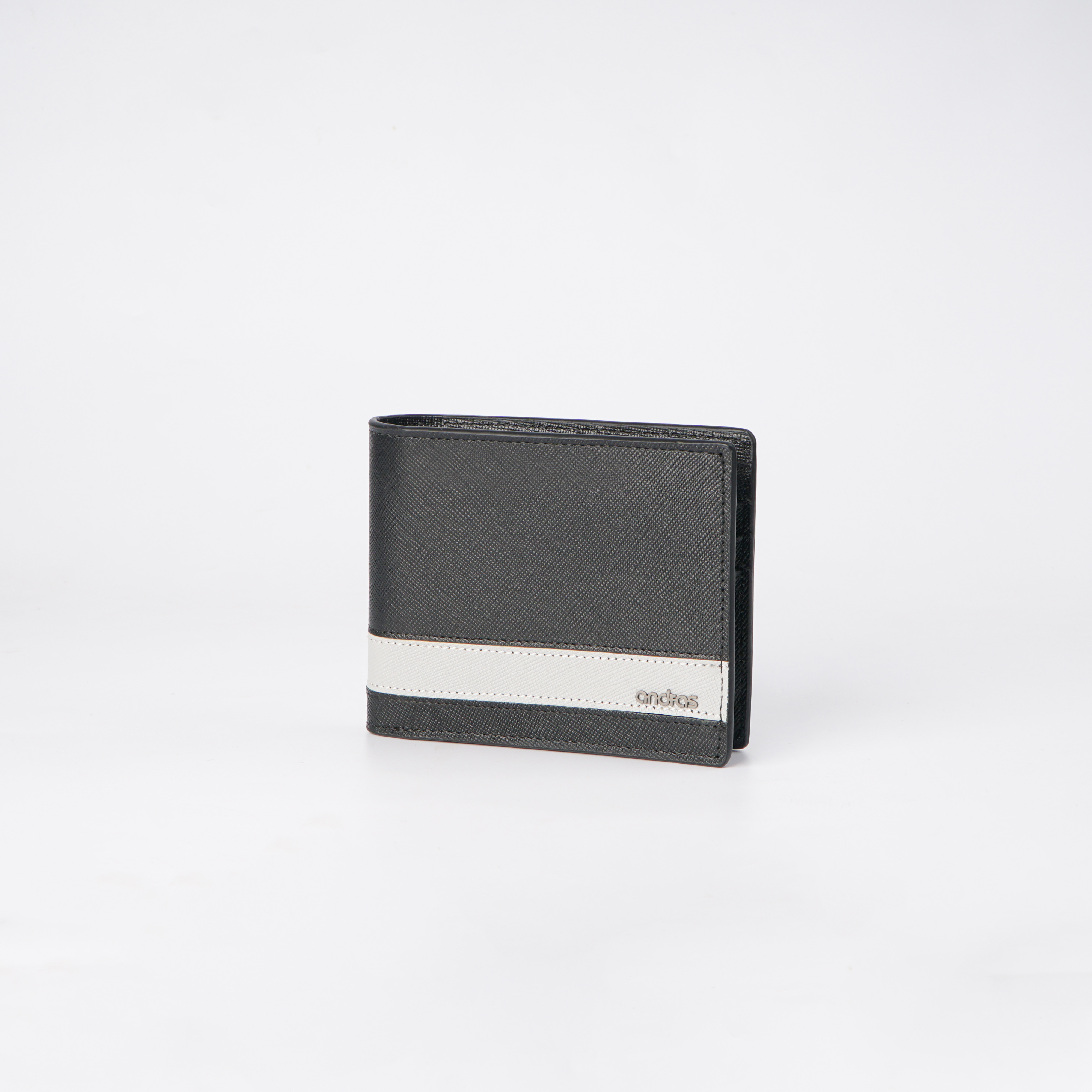 [Khắc Tên] Ví nam gập đôi Combine Wallet da Saffiano bóp nam da thật cao cấp dáng ngang -V13